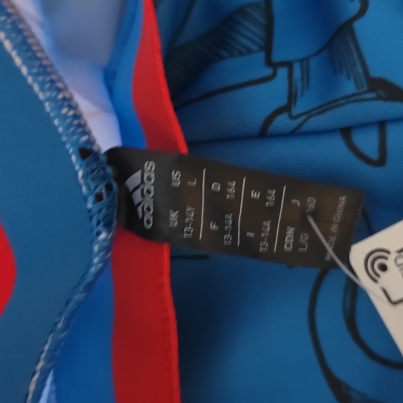 NWT Adidas x Lego® Tech Pack Tights Kids', Blue, Size L - Picture 7 of 13